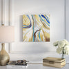 Load image into Gallery viewer, &#39;Agate &amp; Gold II&#39; Acrylic Painting Print on Canvas LX4594