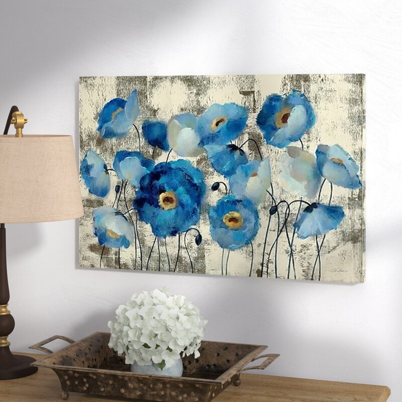 'Aquamarine Floral' - Print #J44