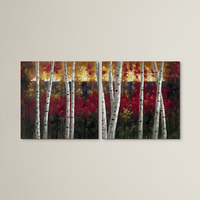 'Autumn Aspens' Wall Art Set LX5257