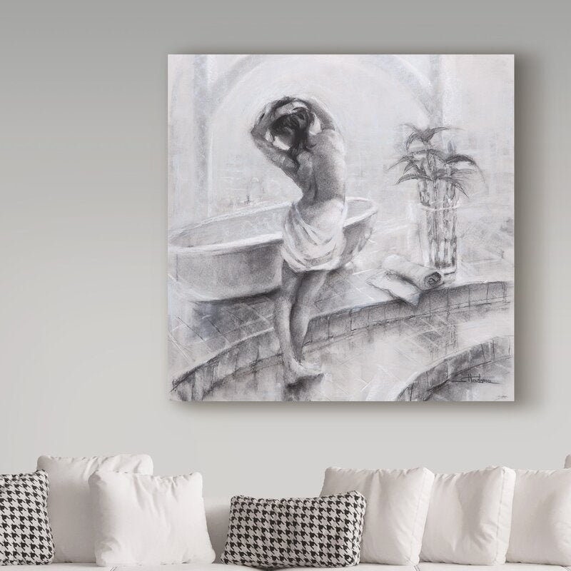 'Bathed in Light' Graphic Art Print on Wrapped Canvas - 14" x 14" (#K4532)