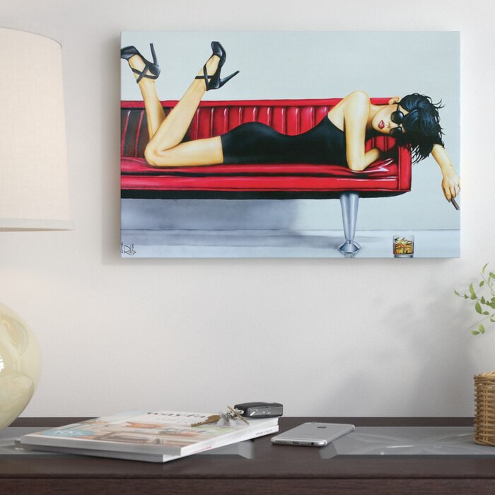 'Beautiful Pain' Graphic Art on Wrapped Canvas - 12" x 8" (#K4924)