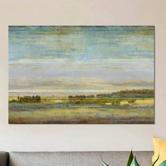 'Big Sky Vista' Painting Print on Canvas LX5065