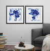 'Blue Ice Iris' - 2 Piece Picture Frame Painting Print Set on Paper TTR574