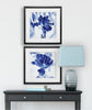 'Blue Ice Iris' - 2 Piece Picture Frame Painting Print Set on Paper TTR574