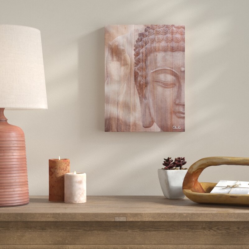 'Buddha' Wrapped Canvas Graphic Art Print - 16" x 12" (#K3266)