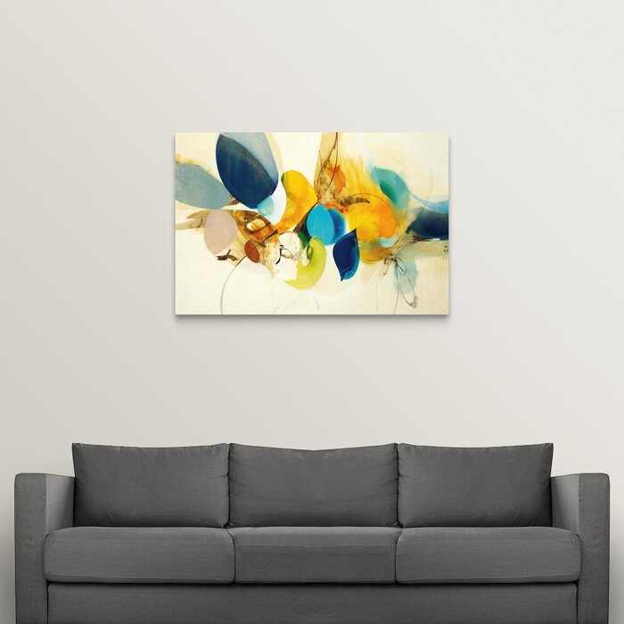 'Candid Color' by Sarah Stockstill Painting Print on Wrapped Canvas - 32" x 48" (#K2427)