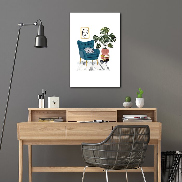 'Cat Nap I' Wrapped Canvas Painting Print LX4785