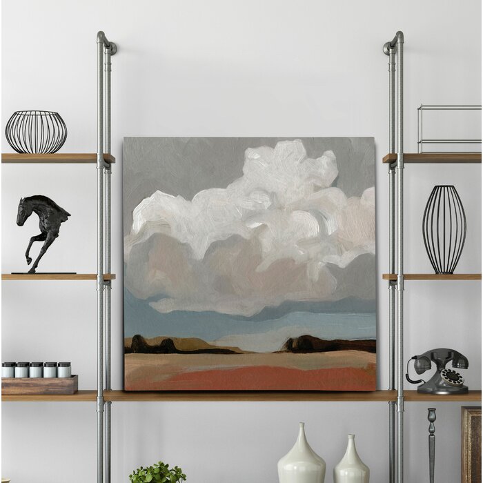 'Cloud Formation I' Painting on Wrapped Canvas - 24" x 24" (#K5697)