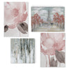 Light Pink/Gray 'Contemporary Pink' 4 Piece Painting Print Set on Canvas #HA805