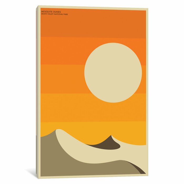 'Death Valley' Graphic Art on Wrapped Canvas, 12'' H x 8'' W #HA397