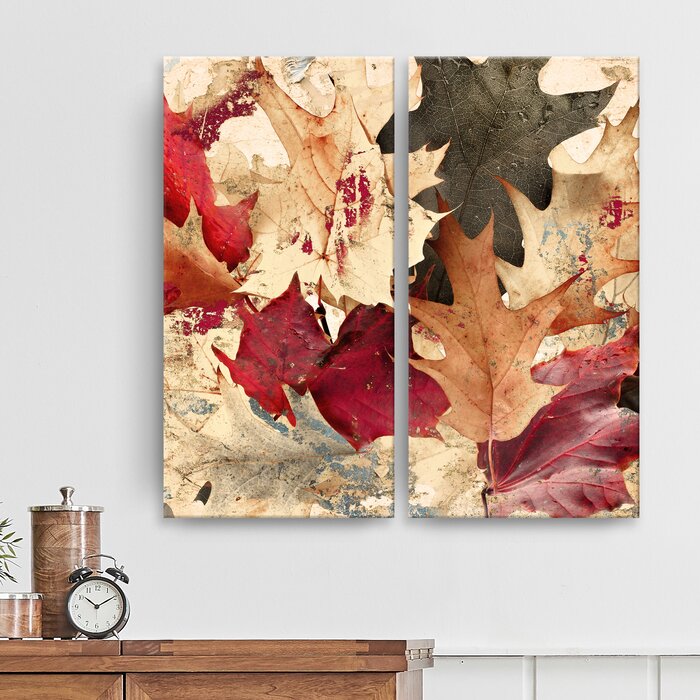'Fall Ink IX' by Tristan Scott - 2 Piece Wrapped Canvas Graphic Art Print LX5126
