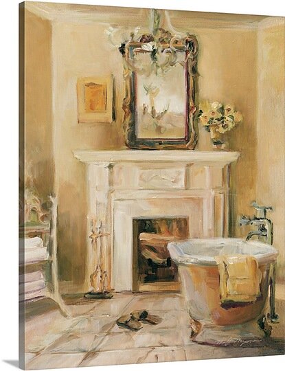 'French Bath I' by Marilyn Hageman Painting Print EE359