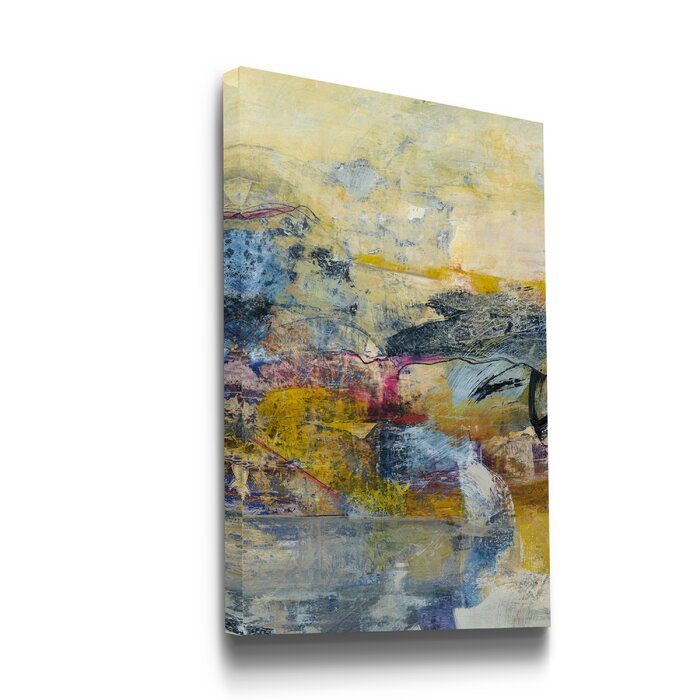'Gold and Gray Exploration IX' - Painting Print on Canvas LX5629