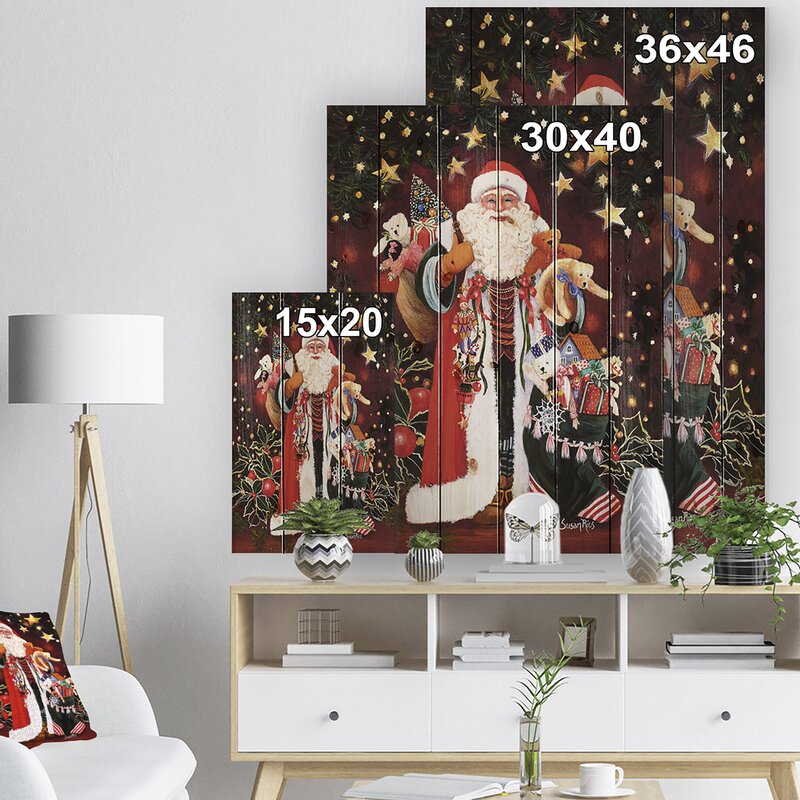 'Happy Santa Claus Magic of Christmas' Painting K6947