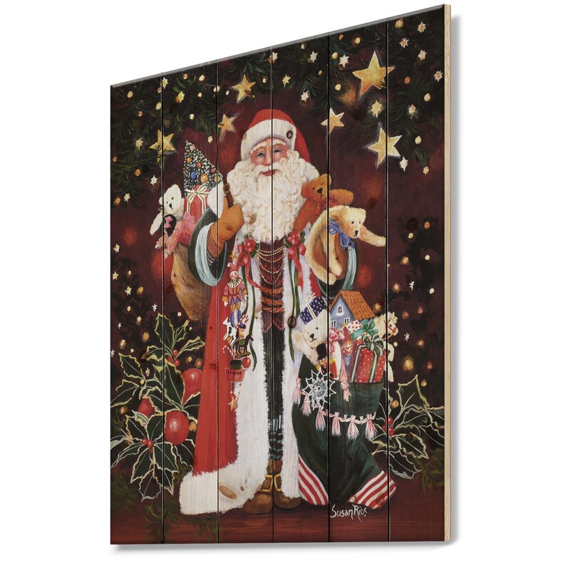 'Happy Santa Claus Magic of Christmas' Painting K6947