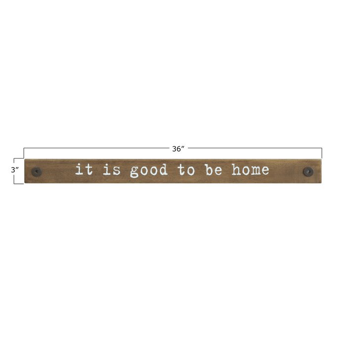 'It Is Good to Be Home' Wall Decor EE587