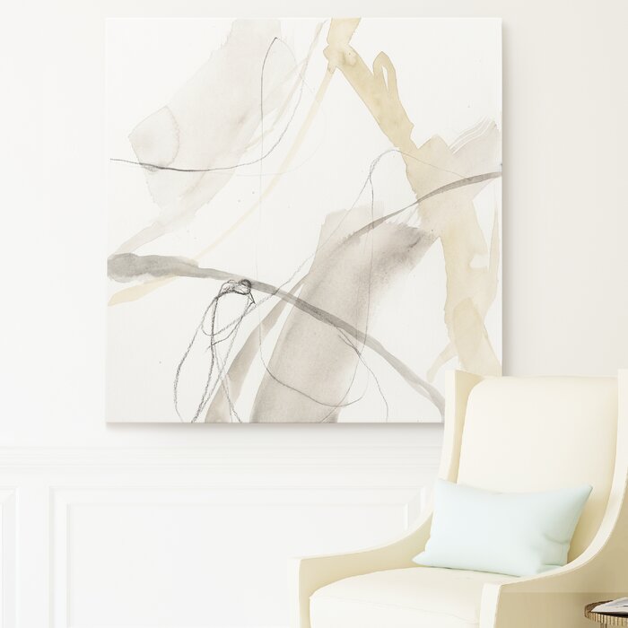 'Neutral Momentum II' Painting Print on Canvas - 32" x 32" (#K4955)