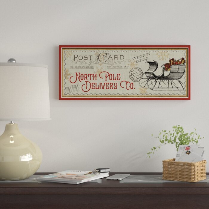 'North Pole Express VI' Acrylic Painting Print on Wrapped Canvas LX5586