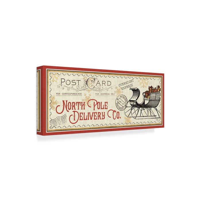 'North Pole Express VI' Acrylic Painting Print on Wrapped Canvas LX5586