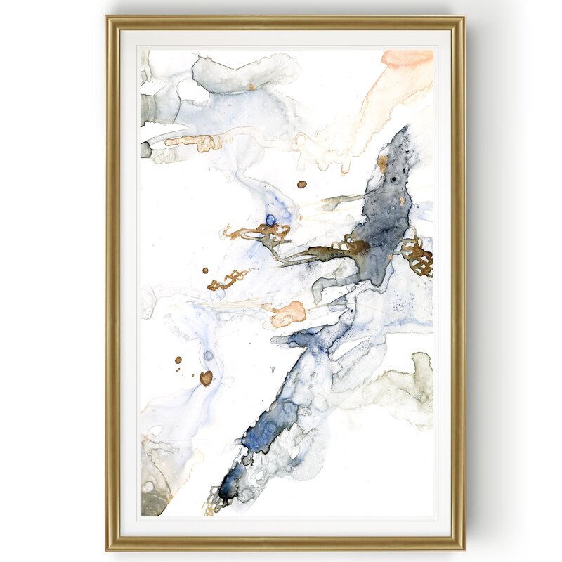 Beige/Gray 'Organic Interlace I' - Painting Print on Canvas K7997