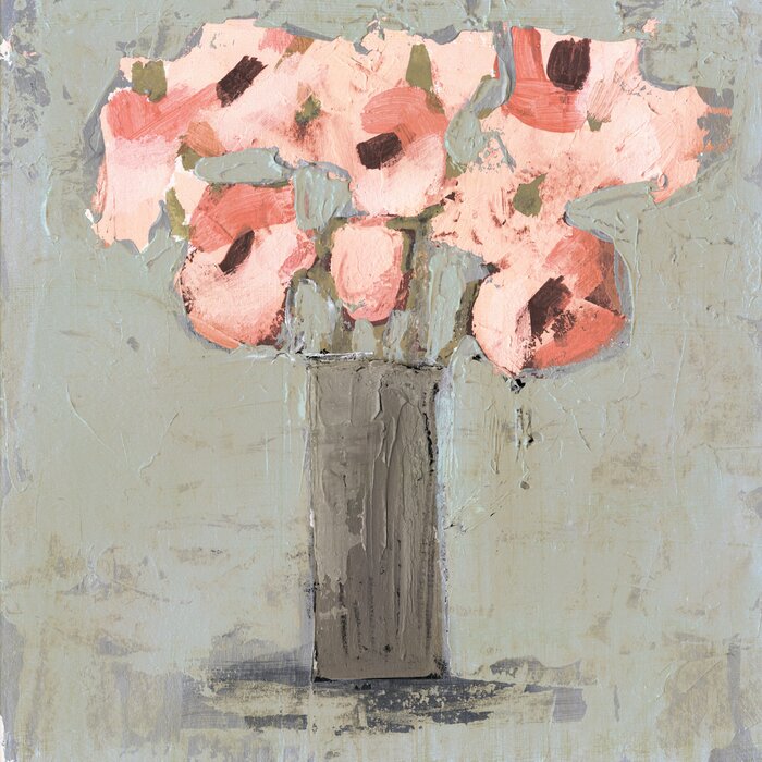 'Pale Rustic Bouquet I' Wrapped Canvas Painting on Canvas #J99