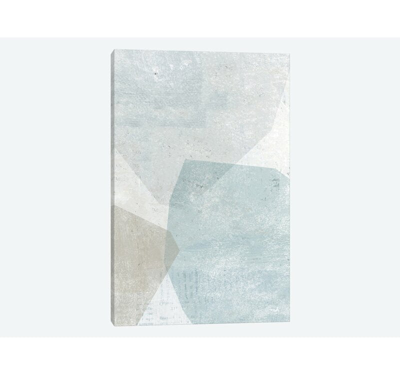 26" H x 18" W x 1.5" D White/Gray 'Pensive I' Graphic Art Print on Wrapped Canvas CL742