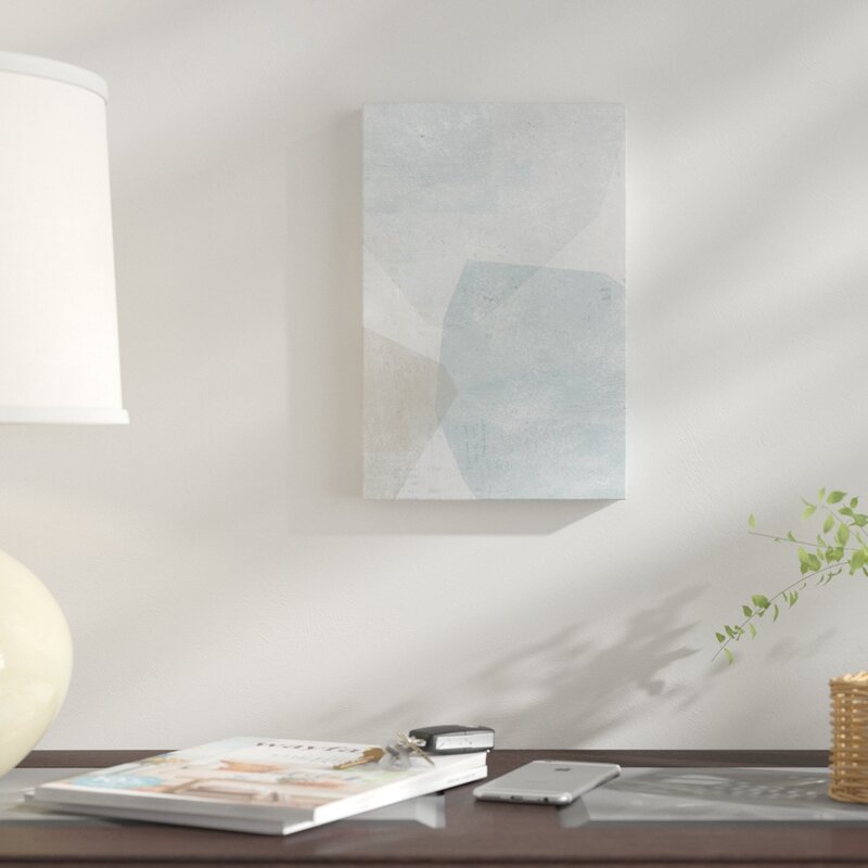 26" H x 18" W x 1.5" D White/Gray 'Pensive I' Graphic Art Print on Wrapped Canvas CL742