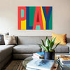 Load image into Gallery viewer, &#39;Play&#39; Wrapped Canvas Print #HA157
