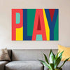 'Play' - Wrapped Canvas  Print K8150