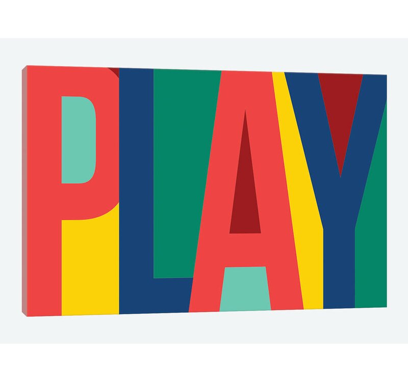 'Play' - Wrapped Canvas  Print K8150