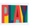 'Play' - Wrapped Canvas  Print K8150