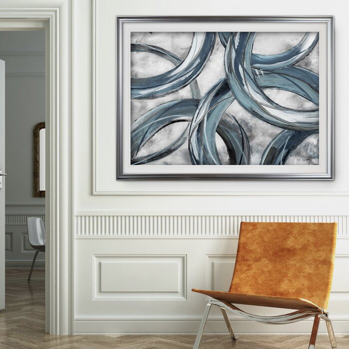 'Ring Around' Graphic Print on Wrapped Canvas #LX4346