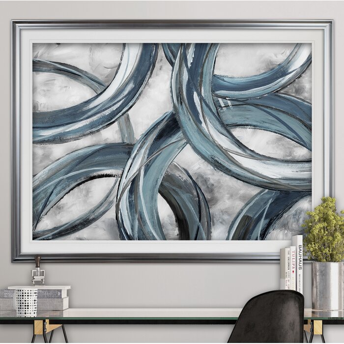 'Ring Around' Graphic Print on Wrapped Canvas #LX4346