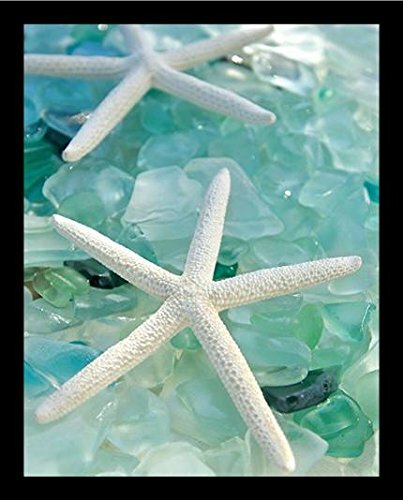 'Seaglass 1 ( Starfish)' Framed Graphic Art Print Poster #CR1231