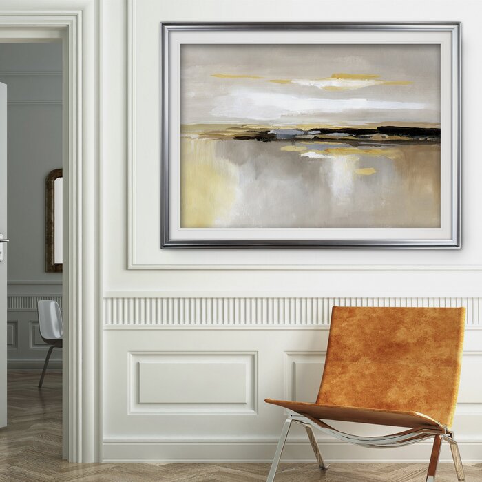 'Silver Lining' Framed Acrylic Painting Print, Silver Frame - 30" x 40" (#K5073)