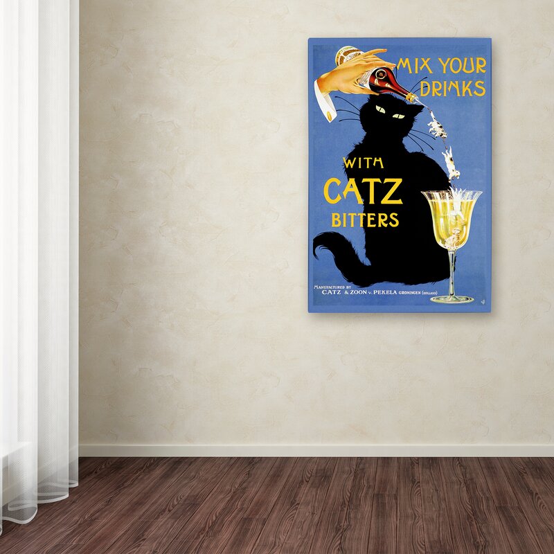 'Spirits 21' Vintage Advertisement on Wrapped Canvas Rm193