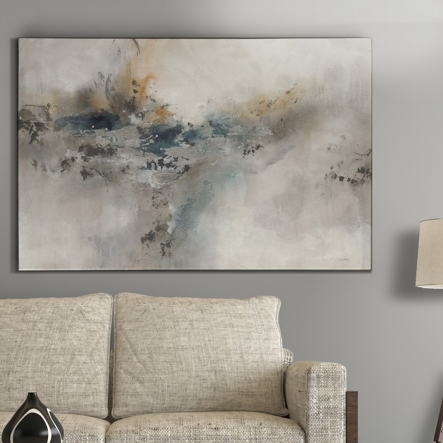 'Sterling Impressions' Painting on Wrapped Canvas K7395
