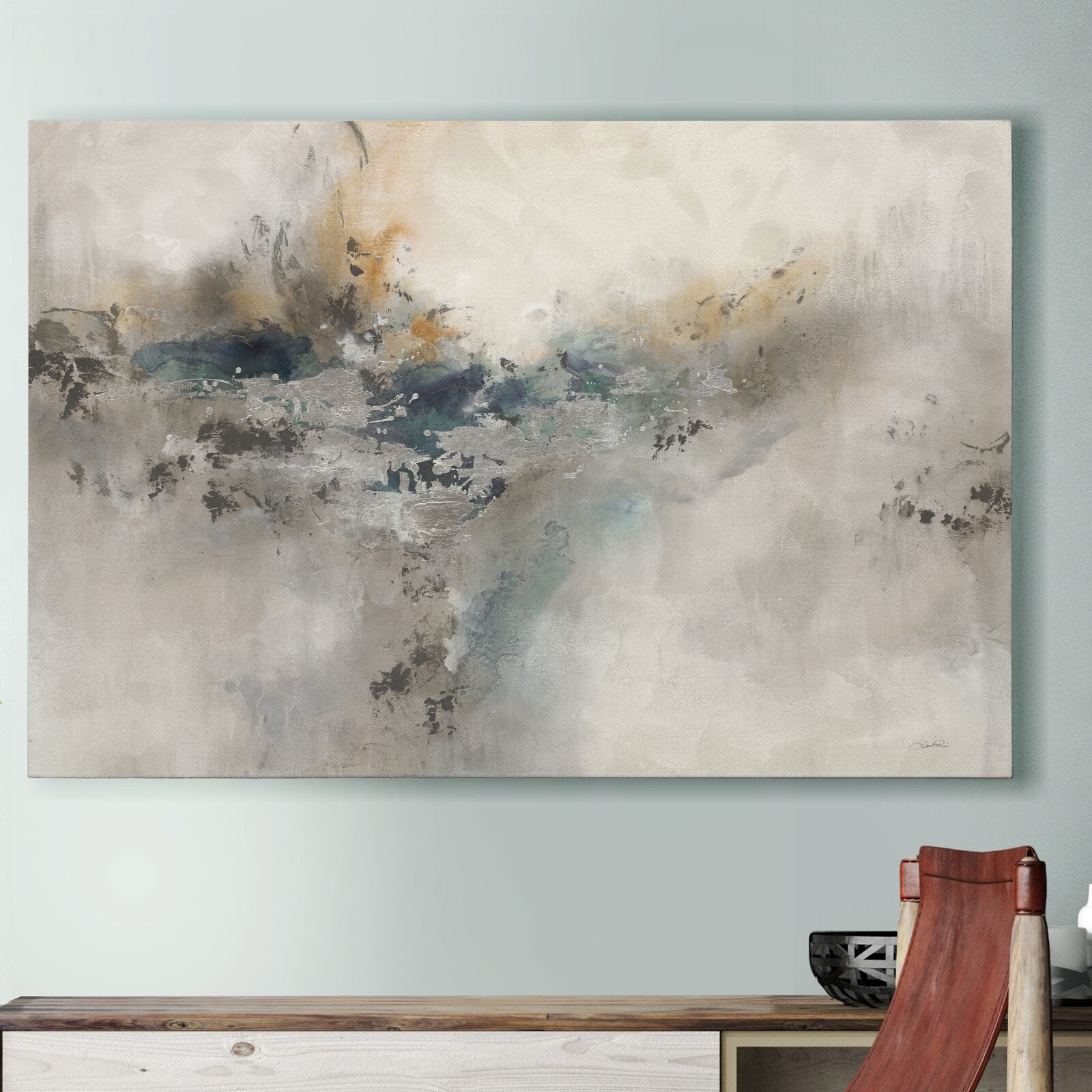 'Sterling Impressions' Painting on Wrapped Canvas K7395