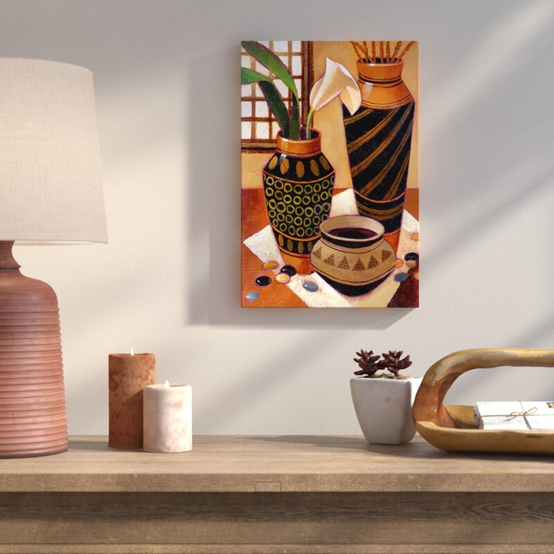 'Still Life with African Bowl' Painting Print on Canvas - 18" x 12" x 1.5" (#K1060)