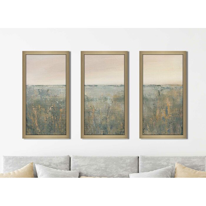 'Sunset Marsh' Acrylic Painting Print Multi-Piece Image - 25.5" x 40.5" (#K5163)