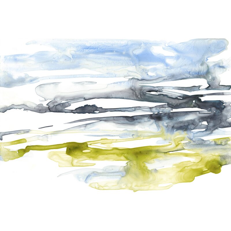 'Sweeping Fields I' Painting on Canvas CL740