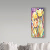 'Tall Blondes' Watercolor Painting Print on Wrapped Canvas #J53