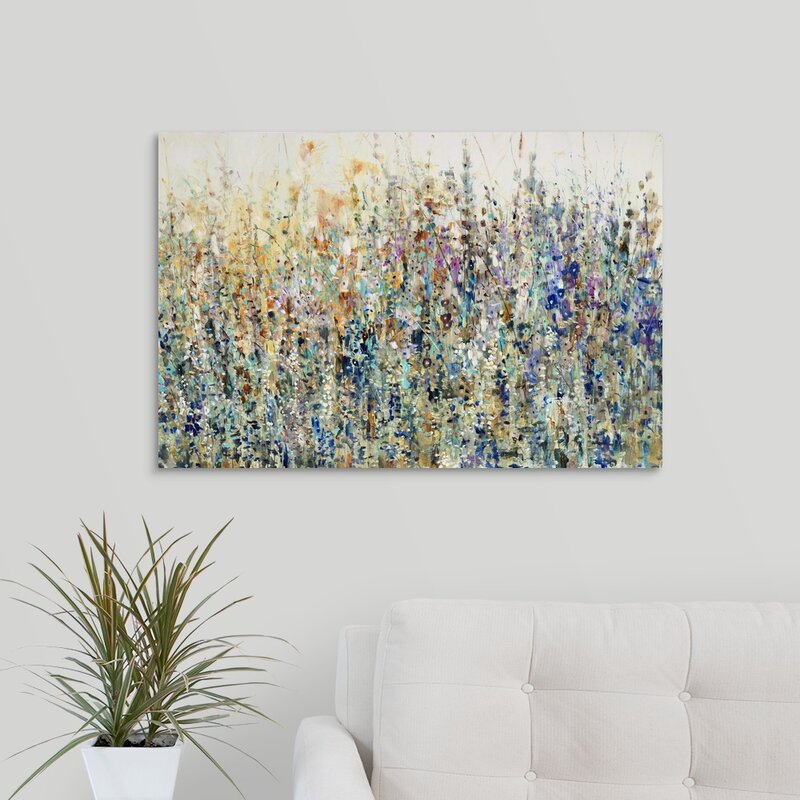 'Thicket Wildflowers' Painting on Wrapped Canvas - 30" x 20" (#K3250)