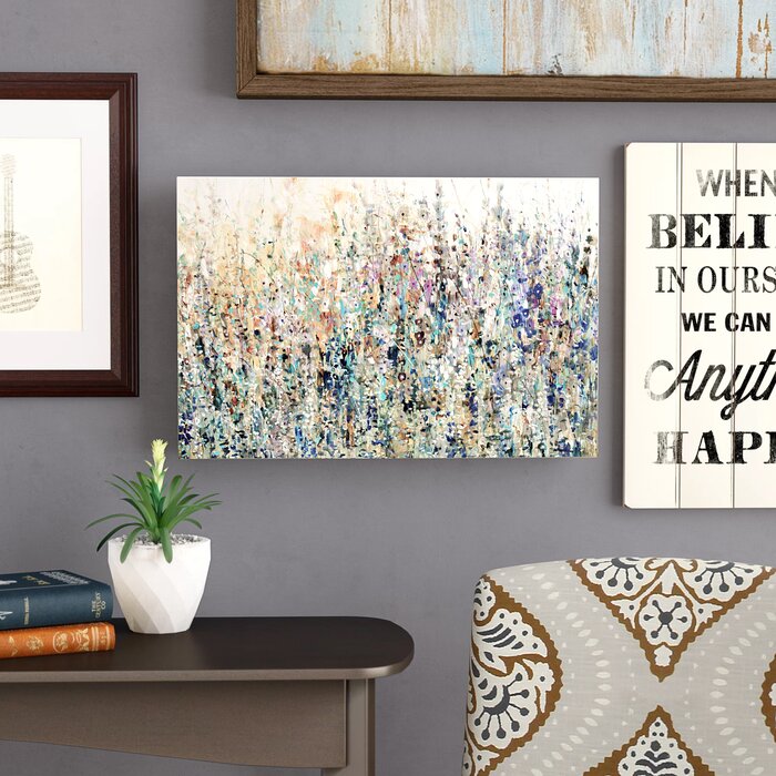 'Thicket Wildflowers' Painting on Wrapped Canvas - 24" x 16" (#K4444)