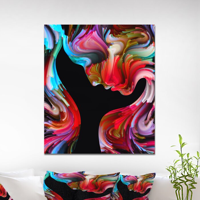 'Toward Digital Paint' Graphic Art Print on Wrapped Canvas LX4961