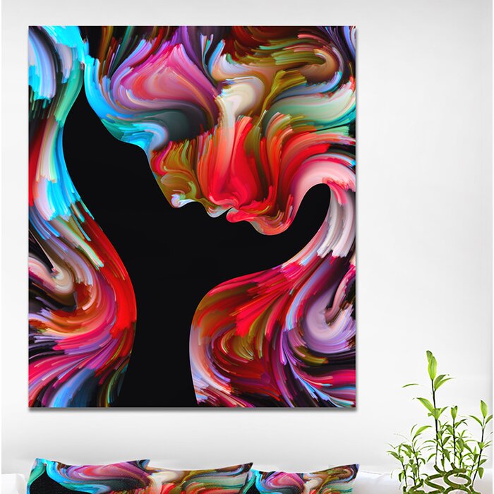 'Toward Digital Paint' Graphic Art Print on Wrapped Canvas LX4961
