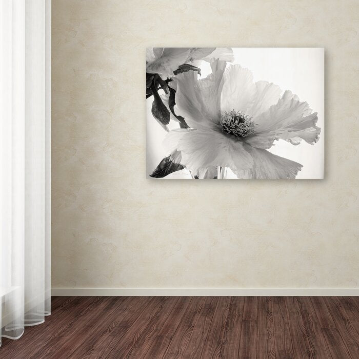 'Translucent Peony VIBW' Print on Wrapped Canvas - 24" x 32" (#K4982)