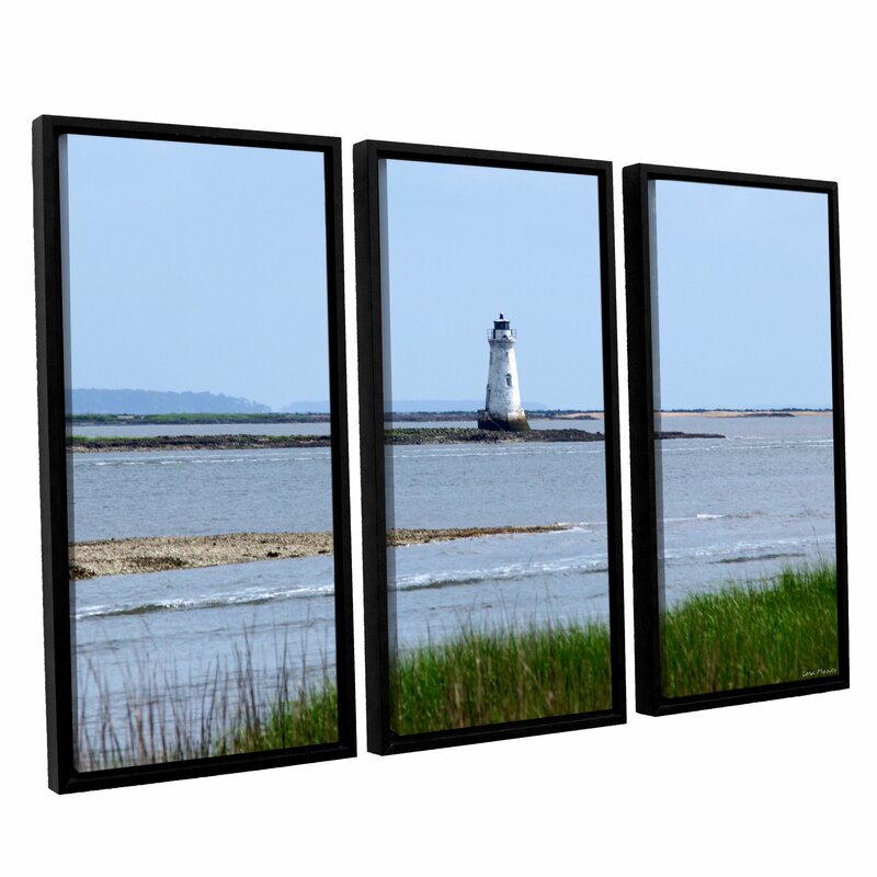'Tybee Islands Unofficial Lighthouse' 3 Piece Print on Canvas Set K6975