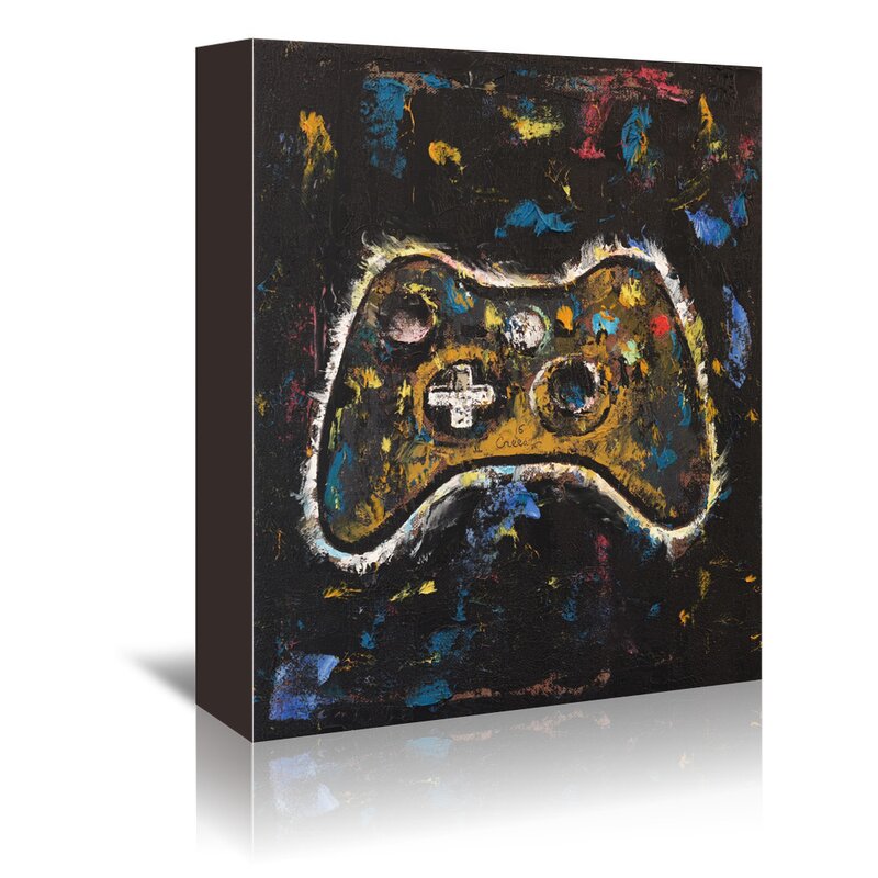 'Video Gamer' Print on Wrapped Canvas #CR1131