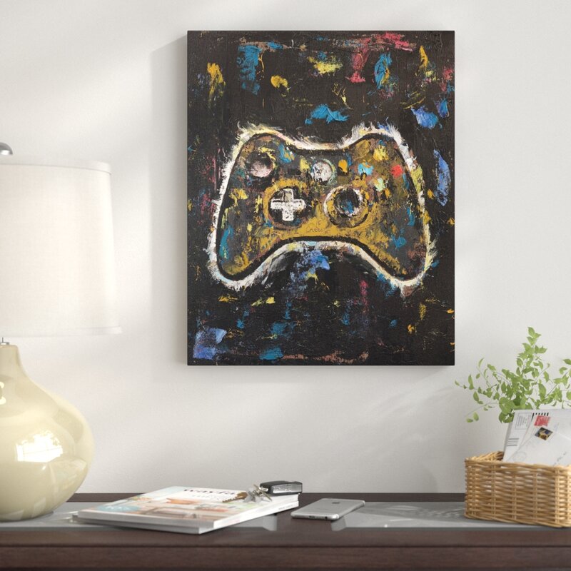 'Video Gamer' Print on Wrapped Canvas #CR1131